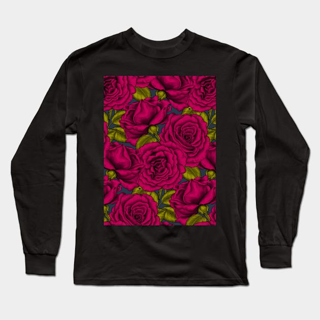 Roses for you, red Long Sleeve T-Shirt by katerinamk